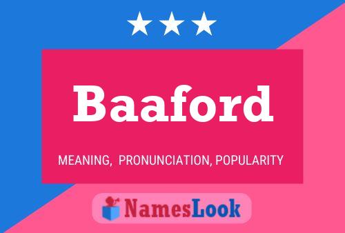 Baaford Name Poster