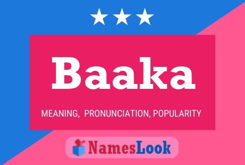 Baaka Name Poster