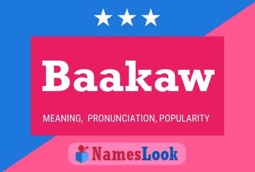 Baakaw Name Poster