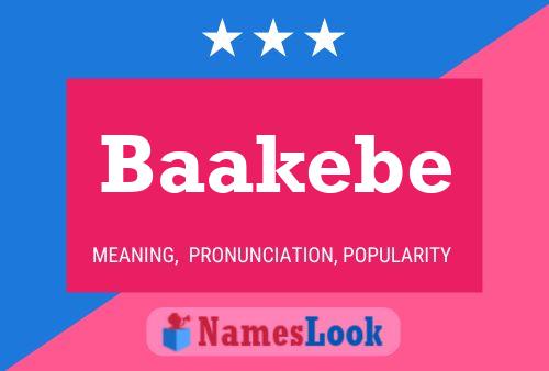 Baakebe Name Poster