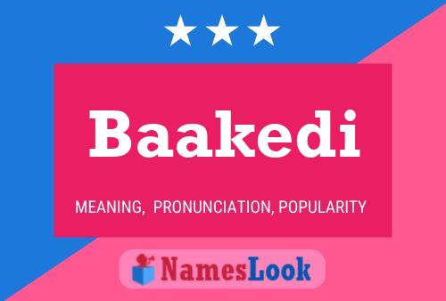 Baakedi Name Poster