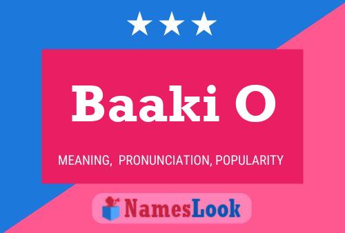 Baaki O Name Poster