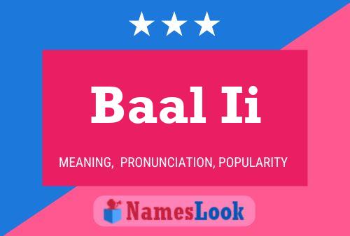 Baal Ii Name Poster