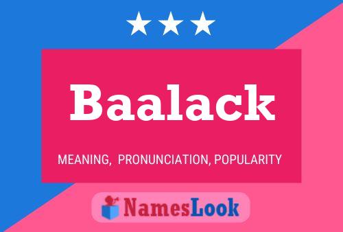 Baalack Name Poster