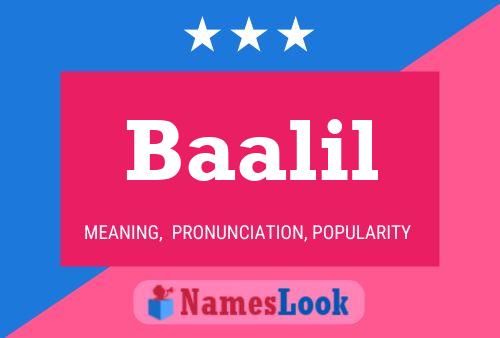 Baalil Name Poster