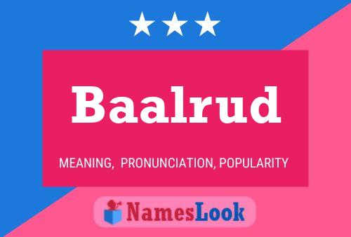 Baalrud Name Poster