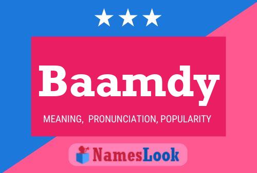 Baamdy Name Poster