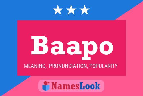 Baapo Name Poster