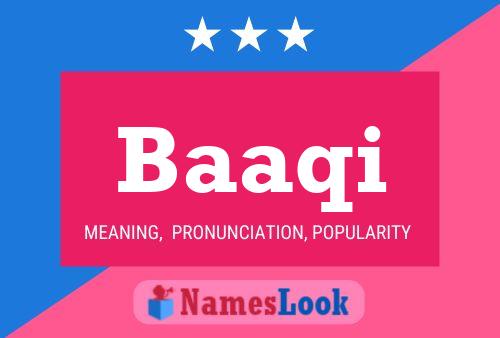 Baaqi Name Poster