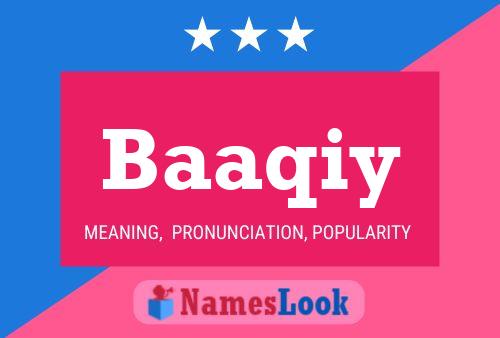 Baaqiy Name Poster