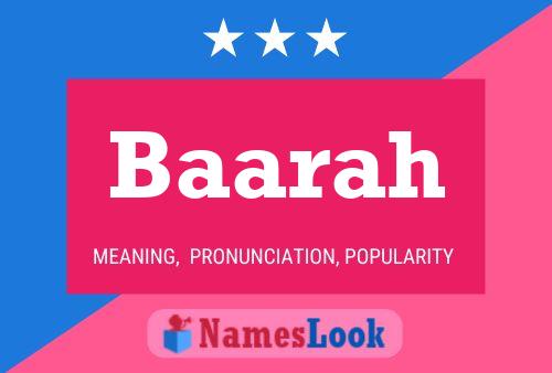 Baarah Name Poster