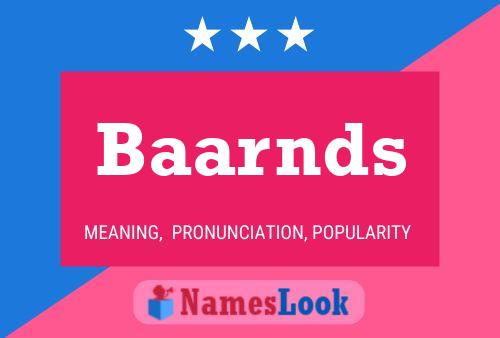 Baarnds Name Poster