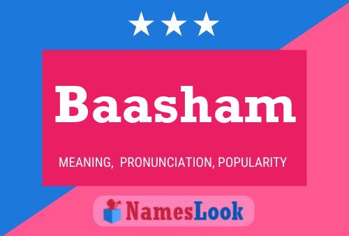 Baasham Name Poster