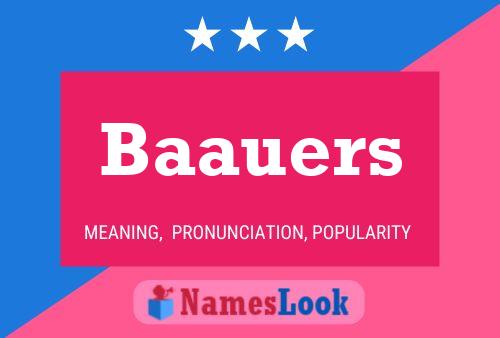 Baauers Name Poster