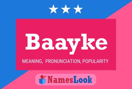 Baayke Name Poster