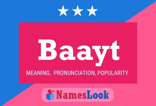 Baayt Name Poster