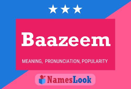 Baazeem Name Poster