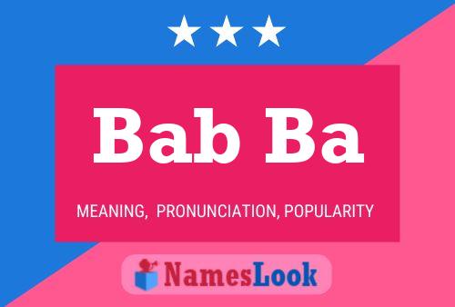 Bab Ba Name Poster