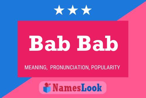 Bab Bab Name Poster