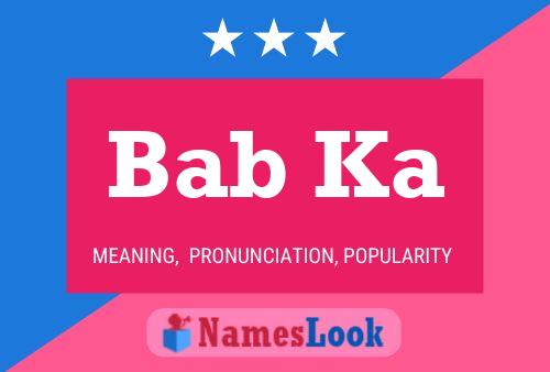 Bab Ka Name Poster