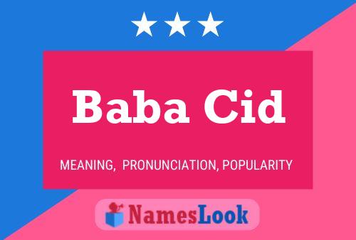 Baba Cid Name Poster