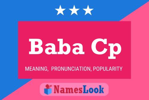 Baba Cp Name Poster