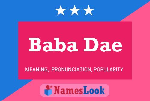 Baba Dae Name Poster