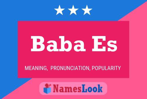 Baba Es Name Poster