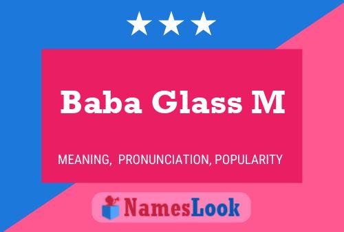 Baba Glass M Name Poster