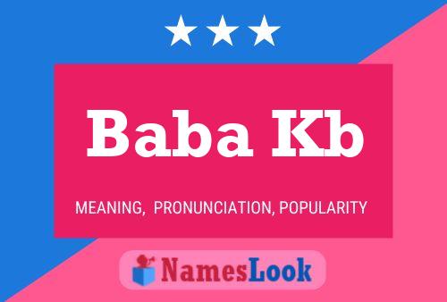 Baba Kb Name Poster