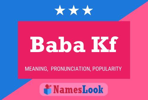 Baba Kf Name Poster