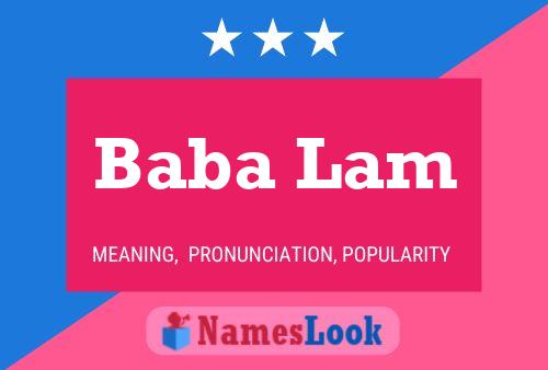 Baba Lam Name Poster