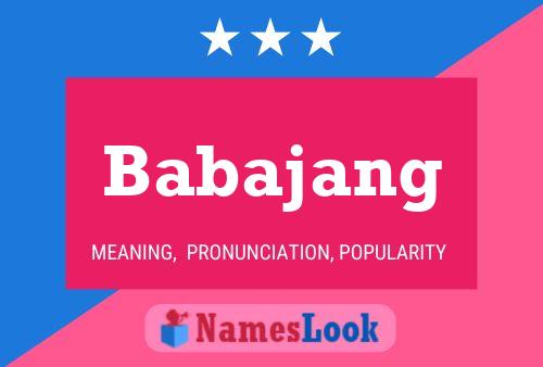 Babajang Name Poster