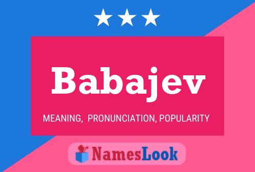 Babajev Name Poster