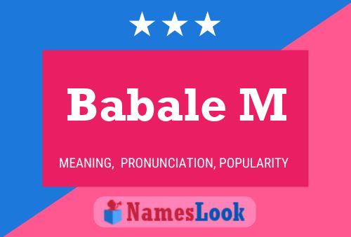 Babale M Name Poster