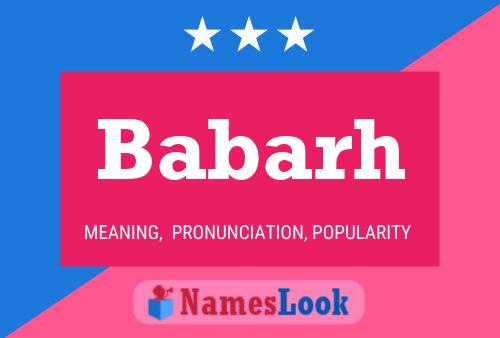 Babarh Name Poster