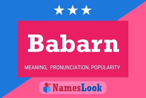 Babarn Name Poster