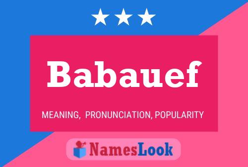 Babauef Name Poster