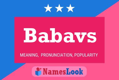 Babavs Name Poster