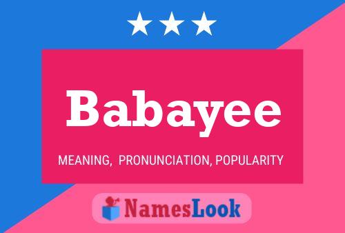 Babayee Name Poster