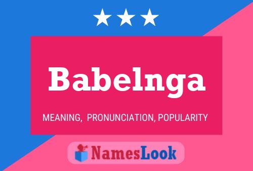 Babelnga Name Poster