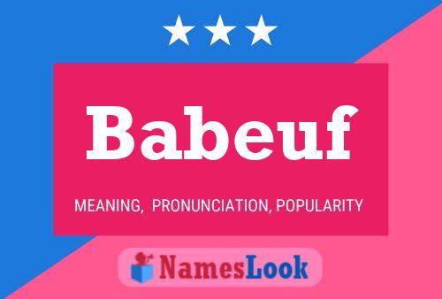 Babeuf Name Poster