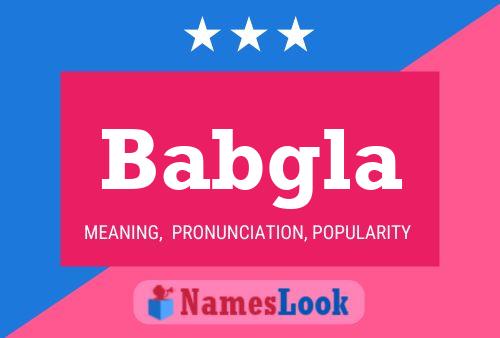 Babgla Name Poster