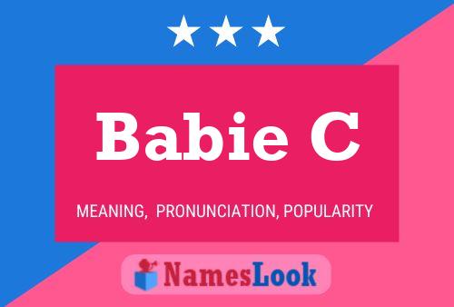 Babie C Name Poster