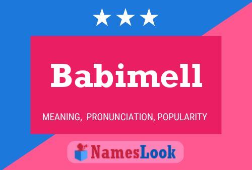 Babimell Name Poster