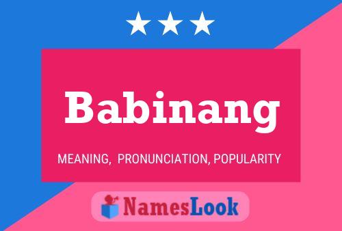 Babinang Name Poster