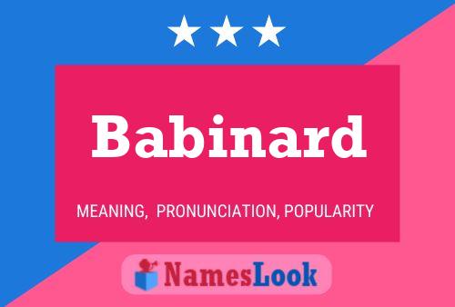 Babinard Name Poster