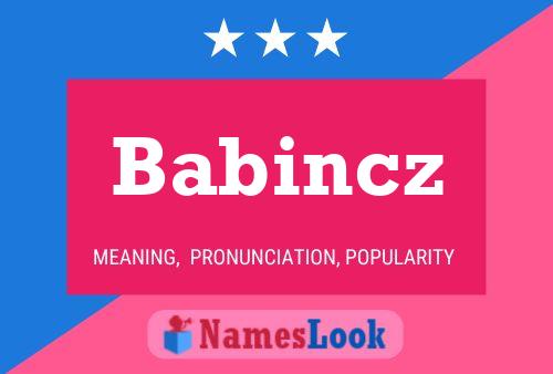 Babincz Name Poster