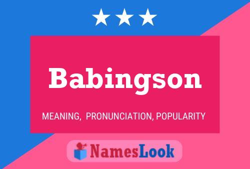 Babingson Name Poster