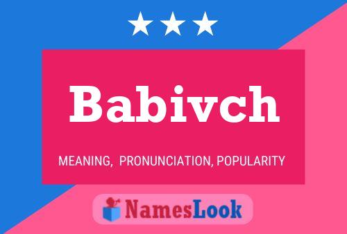 Babivch Name Poster